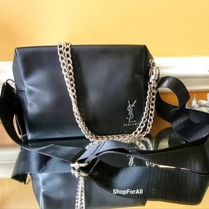 Yves Saint Lauren bag converted into to shoulder bag/crossbody bag